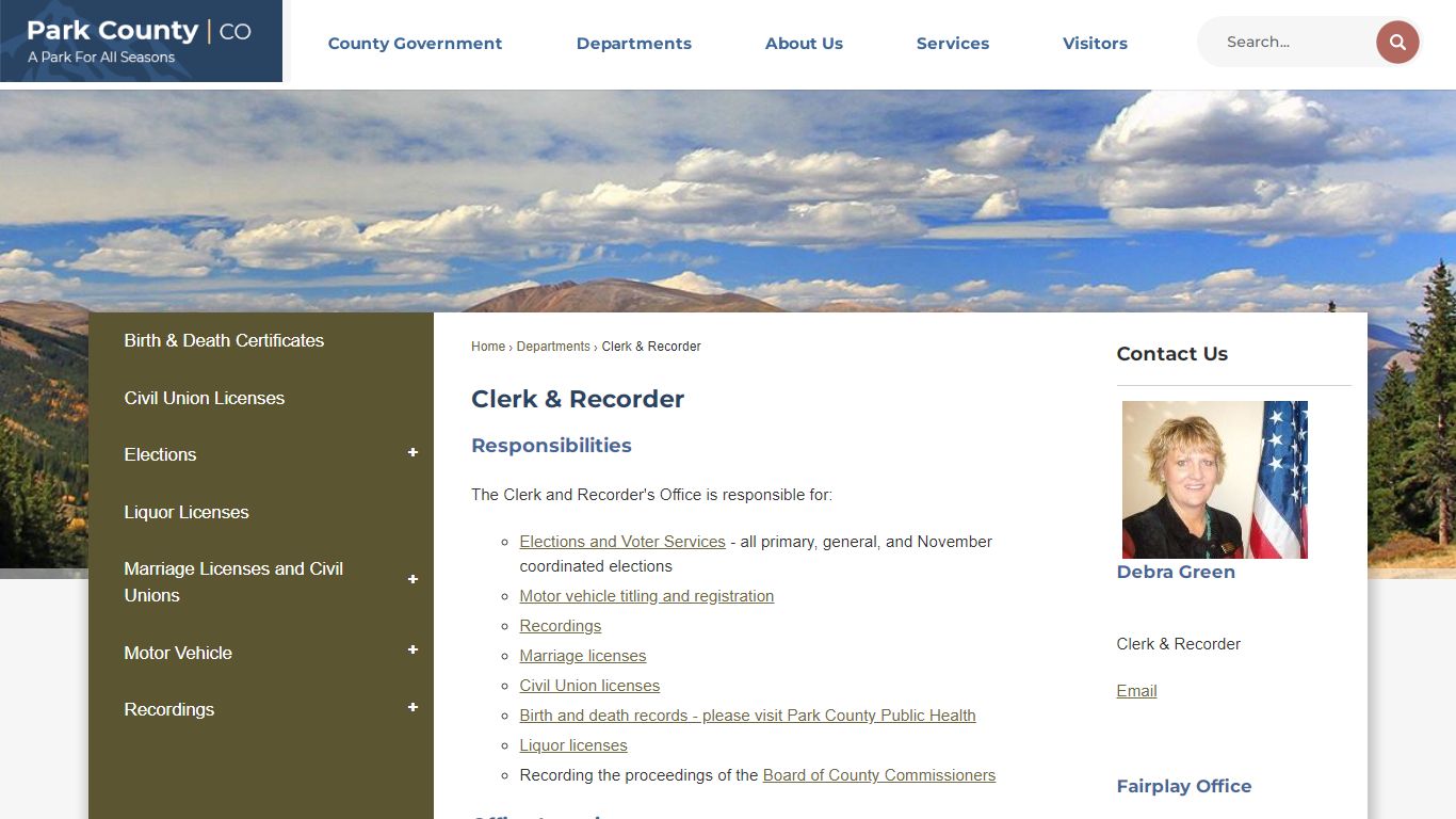 Clerk & Recorder | Park County, CO